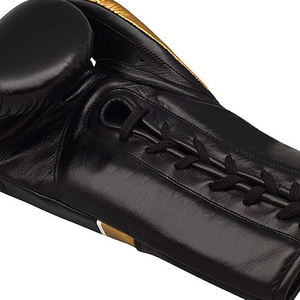 Gants de boxe pour hommes en cuir de vachette doré offrant une coupe ajustée, un poids équilibré et un intérieur doux pour le sparring et l'entraînement technique. - Product Image 5