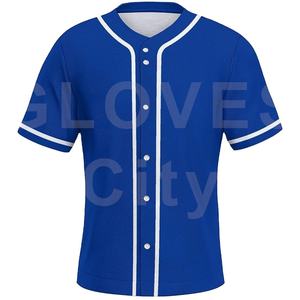 Caliente verano deportes personalizados hombres mujeres guantes transpirable letra impresión manga corta colores sólidos béisbol Jersey Softball desgaste - Product Image 1