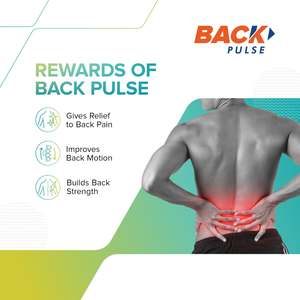 เข็มขัด Back Pulse สำหรับบรรเทาอาการปวดหลังในชีวิตประจำวัน ช่วยเพิ่มความสบายในการเคลื่อนไหวและผ่อนคลายกล้ามเนื้อที่บ้านและที่ทำงาน - Product Image 1