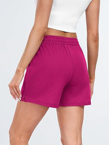 2026 Wholesale <b>Women</b> <b>Sweat</b> <b>Shorts</b> Blank Sports Jogger Fleece - Product Image 4