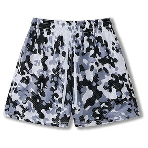 กางเกงขาสั้นลายพรางผู้ชายลดราคาพิเศษ สกรีนโลโก้ตามสั่ง ผ้าฝ้ายเนื้อหนา สำหรับออกกำลังกาย วิ่ง หรือเล่นกีฬา มีเชือกผูก - Product Image 1