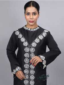 AWAIS HOUSE - Conjunto de 2 Piezas de Lujo para Mujeres Musulmanas, Estilo Modesto, Simple, Sólido, de Tafetán con Cuentas, Lavable, Ecológico, Largo hasta el Suelo - Product Image 5