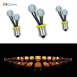 หลอดไฟ LED สำหรับเครื่องเกมพินบอล HYUGA แบบไม่เกิดแสงสะท้อน และเครื่องเกมคีบตุ๊กตา # 44 # 47 บา9เอส ที10 # 555 6.3V 2SMD - Product Image 6
