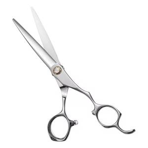 Ciseaux de coiffure professionnels en acier inoxydable, lame tranchante, pour droitiers, manche long, usage en salon - Product Image 1