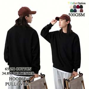 Sudadera con Capucha Estampada de Moda para Mujer, Invierno 2025, Estilo Vintage, Cuello Redondo, Manga Larga, Sudadera para Mujer - Product Image 1