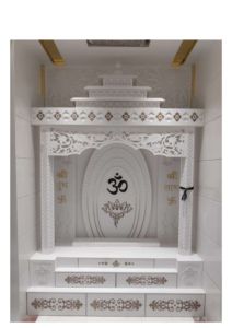 Large Traditional Marble Temple Indoor Pooja <b>Mandir</b> with Custom Design Manufacturer India Makrana - Product Image 5