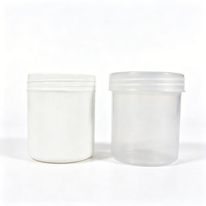Emballage en plastique, pot en plastique PP blanc de 3 oz à parois droites, finition de col 62-400, pots en plastique - Product Image 1