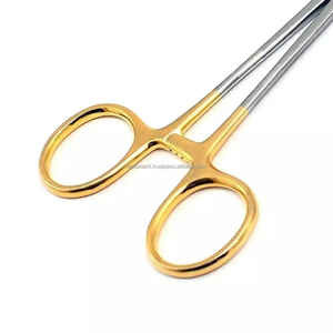 Mayo Hegar Porte-aiguille TC Outil de suture chirurgicale droite Manche en or Certifié CE Marque privée OEM Disponible de qualité médicale - Product Image 3