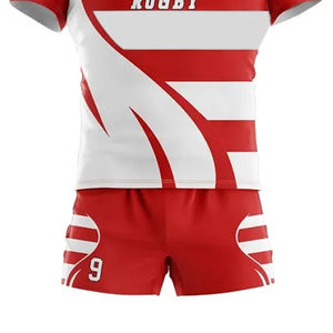 Uniforme de Rugby Personalizado de Fábrica, Nuevo Diseño de Última Moda, Alta Calidad, 100% Poliéster Antibacteriano, Unisex para Adultos - Product Image 4
