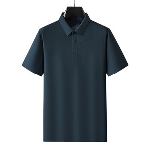 Polo de Manga Corta para Hombre, Color Sólido, Corte Regular, Diseño Casual con Botones, Tejido, Negro, Azul, Blanco, Rosa, Gris, Multicolor - Product Image 3
