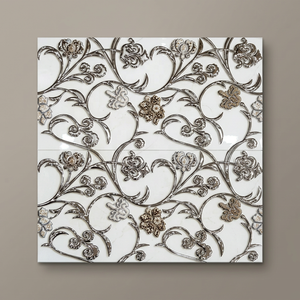 Azulejos de pared decorativos de diseñador Kajaria, cerámica dorada y plateada de alto brillo, tercer encendido Digital 30x60 12x24 DE Morbi - Product Image 2