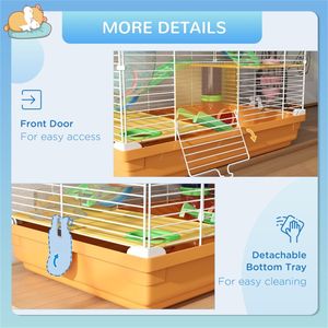 Cage pour animaux de compagnie en acier inoxydable de luxe, motif animal personnalisé pour les races petites, moyennes et grandes, pour l'élevage et l'abri en intérieur - Product Image 3
