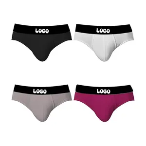 Enerup Boxer Shorts Custom Logo Brands Brief Man Underwear Gay Boys Wholesale Men Briefs Fast Shipping