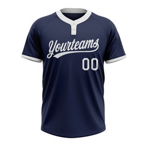 เสื้อเบสบอลพิมพ์โลโก้คุณภาพสูงแบบกำหนดเอง น้ำหนักเบา แขนสั้นสองกระดุม ซอฟต์บอล ยูนิเซ็กส์ ผู้ใหญ่ โพลีเอสเตอร์ 100% - Product Image 2