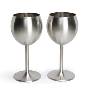 Stylish Design Wine <b>Glasses</b> Set of 2 Handmade Embossed Elegant Design Round Stemmed Goblets for Wedding Occasion - Product Image 4