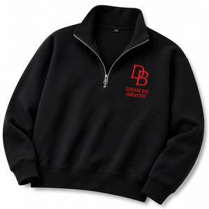 เสื้อสเวตเชิ้ตคอตั้งแบบซิป ¼ ตัวสำหรับผู้ชาย แขนยาว ผ้าฟลีซ สไตล์ลำลอง สตรีทแวร์ รับผลิตแบบ OEM ODM ขายส่ง - Product Image 5