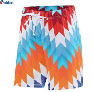Pantalones Cortos Deportivos Cómodos para Hombre, Pantalones Cortos de Verano con Estampado Personalizado, Color Sólido, Sublimación, Malla, Ropa de Playa, Cintura Elástica - Product Image 5