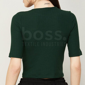 Crop top pour femme, vêtement de mode très vendu pour usage extérieur, durable, fabriqué au Pakistan - Product Image 3