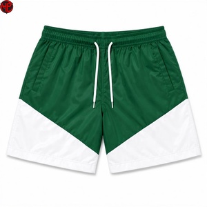 Ensemble survêtement coupe-vent color block avec veste à capuche zippée et short, tenue de sport légère, vêtements de course, ensemble short en nylon - Product Image 4