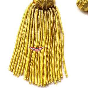 En gros, pompon de remise de diplôme doré de qualité supérieure pour les titres universitaires, cordon de remise de diplôme métallique - Product Image 4