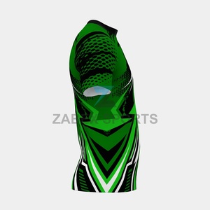 เสื้อรัดกล้ามเนื้อสำหรับนักกีฬาชายแบบมืออาชีพ - ผ้าสเตรชพร้อมโลโก้ด้านหน้า เสื้อกีฬาแบบพอดีตัว - Product Image 3