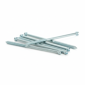 Tornillos para Madera PDC de Doble Rosca Métrica/Pulgada, Diámetro M6-M12, Cabeza Ranurada, Rosca Parcial, Clase 4.8 6.8, Acero al Carbono Zincado DIN - Product Image 2