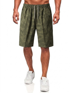 Shorts Bermuda pour Hommes, Solides, Écologiques, Séchage Rapide, Taille Élastique, Respirants, Décontractés, Sportifs, Impression par Sublimation, Tissu 100% Coton - Product Image 5