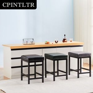 CPINTLTR Sgabelli da Bar Moderni in Ecopelle, Sedie da Cucina e Isola, Sedute in Metallo Imbottite - Product Image 3