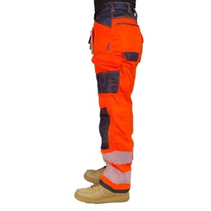 Breathable Quick Dry Straight Pattern <b>Cargo</b> <b>Work</b> <b>Pants</b> Multi-Pocket Design Safety <b>Pants</b> - Product Image 2