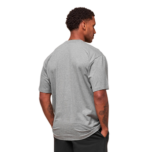 T-shirt pour homme surdimensionné en coton lourd 240GSM avec logo personnalisé |   T-shirt d'entraînement de haute qualité à épaules tombantes - Product Image 2