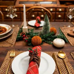 Porte-serviettes en rotin de qualité supérieure, fabriqué à la main au Vietnam, nouvelle collection avec prix OEM/ODM et prix de gros. - Product Image 3