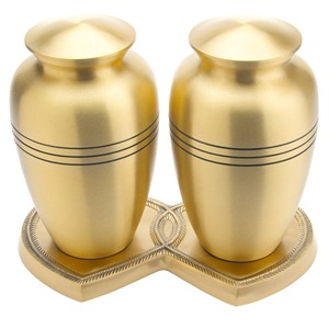 Urna Funeraria de Latón Verde con Flores Grabadas, Estilo Americano, de Alta Calidad, para Cenizas Humanas, 200 Pulgadas Cúbicas - Product Image 6