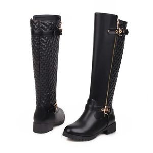 Botas de Polo Clásicas Largas de Cuero PU Personalizables, Servicio Personalizado OEM, Calzado Ecuestre Cómodo y Estable - Product Image 1