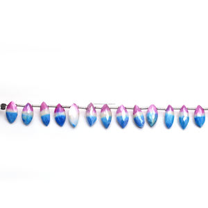 Perles de pierres précieuses en forme de marquise à facettes bio naturelle de qualité supérieure 4 pouces 11x5mm-12x6mm brin fabrication de bracelets de bijoux faits à la main - Product Image 3