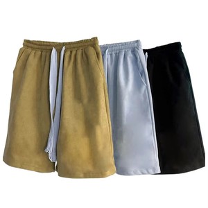Pantalones Cortos Casuales para Hombre, Antiarrugas, de Secado Rápido, Impermeables, Transpirables, de Color Sólido, con Logotipo Bordado, Cintura con Cordón Ajustable, Corte Medio - Product Image 6