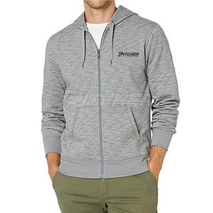 Sudaderas con capucha y cremallera Fashion Street para hombre con diseño de hombros caídos personalizado, bolsillos frontales y estilo moderno y relajado. - Product Image 3