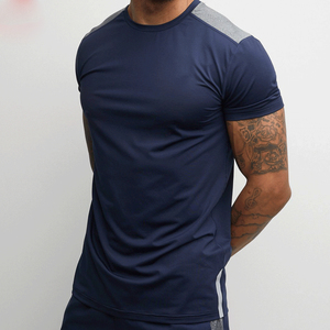 T-shirts de sport personnalisés pour hommes à col rond, en tissu toile écologique respirant et à séchage rapide, pour le sport et les exercices en salle de sport - Product Image 1