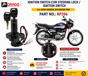 Interruptor de encendido con cerradura Hero Honda Splendor Pro, calidad de exportación para repuestos de motocicletas en India, Orado. - Product Image 2