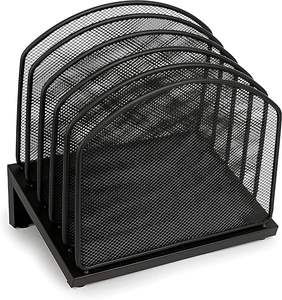 Organisateur de bureau en maille premium avec étagère de rangement pour documents, dossiers et livres – Support de rangement de bureau peu encombrant - Product Image 6