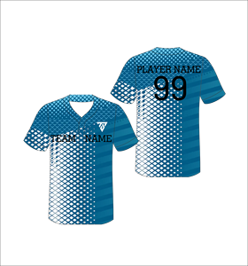 เสื้อเบสบอลแบบซับลิเมชั่นสั่งทำพิเศษ แขนสั้น ยูนิเซ็กซ์ สำหรับผู้ใหญ่ ผ้าโพลีเอสเตอร์ซับเหงื่อ ระบายอากาศได้ดี พิมพ์ชื่อทีม ชื่อผู้เล่น ลายเรขาคณิต คอวี - Product Image 1