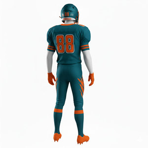 Ensemble d'uniformes de football américain, maillot de tackle professionnel avec rembourrage à adhérence maximale pour les matchs difficiles, ensemble d'uniformes de football américain - Product Image 6