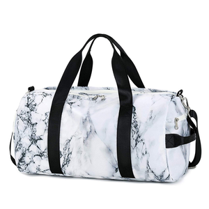 Custom Logo Print Sports Duffle Bag for Women & Men Gym & Travel with Pockets & Shoes Compartment - Product Image 3