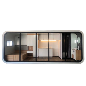 Cabine en acier personnalisée de 40 pieds, cabine Airbnb à 2 chambres avec salle de bain et cuisine, maison préfabriquée portable pour <span class=keywords><strong>location</strong></span> touristique - Product Image 2