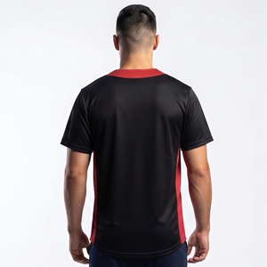 เสื้อเบสบอลแบบสั่งทำพิเศษ ปักลายแบบซับลิเมชั่น ติดกระดุมเต็มตัว แขนสั้น สำหรับผู้ชาย เสื้อกีฬา คอวี - Product Image 2