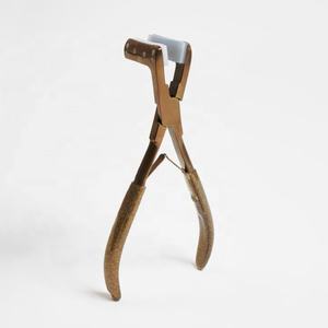 Pince professionnelle pour extensions de cheveux, outils de scellement à surface plane pour les soins des cheveux humains, instruments d'extension de cheveux - Product Image 1