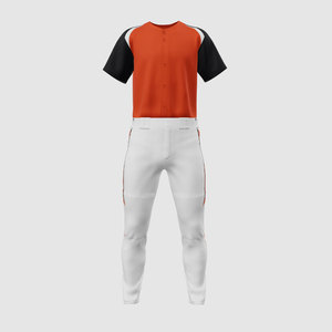 Uniforme de baseball haut de gamme pour hommes, maillot personnalisé imprimé avec pantalon assorti, vêtements de sport athlétiques pour clubs, écoles et équipes - Product Image 1