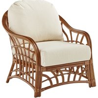 Chaise en rotin naturel avec coussin, provenant d'un fournisseur vietnamien, pour café, boutique, maison, événements en plein air