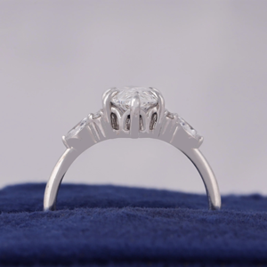 Marquise Cut Diamond Engagement Ring White Gold Prong Setting Classic Women's Fine Jewelry - Product Image 2