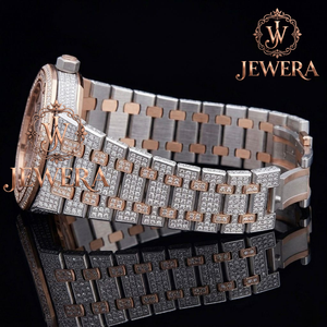 Elegante Reloj Automático de Acero Inoxidable para Hombre, Diseño Hip Hop Personalizado con Diamantes Moissanite de Corte VVS - Product Image 2