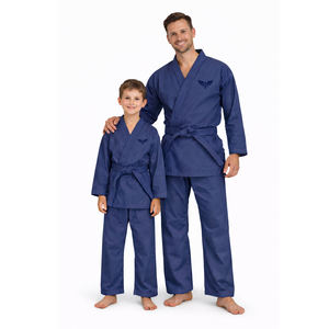 Conjunto de Uniforme de Karate Azul Marino Personalizado para Hombres y Niños, Traje de Entrenamiento de Artes Marciales de Primera Calidad 100% Algodón, Venta al Por Mayor - Product Image 1